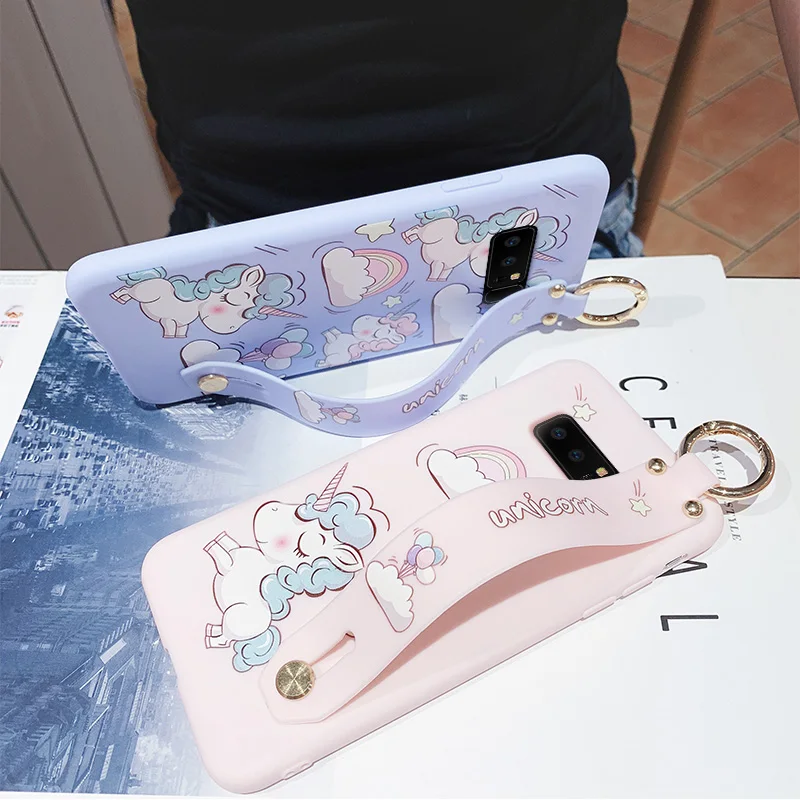 Для samsung note 10 Чехол Galaxy 8/9/10pro Мягкий силикон задняя крышка s6/s7edge милый Единорог