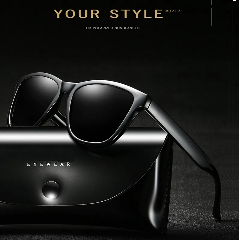 

YMT_0433 Retro Sun Glasses Male Female Square Polarized Sunglasses Men Women Brand Designer Eyewear Driving Oculos De Sol UV400