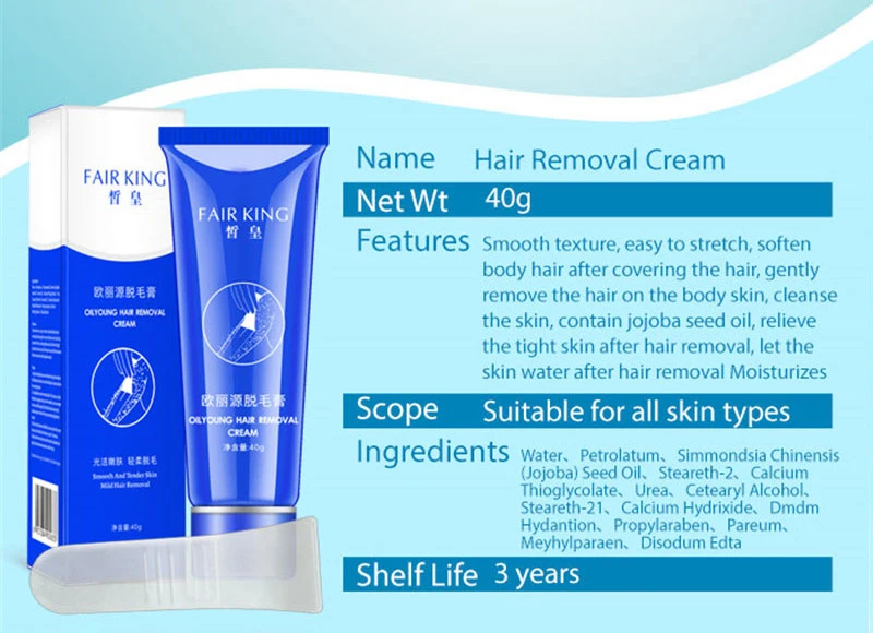 

FAIR KING Hair Growth Inhibitor Facial Removal Cream Spray Beard Bikini Intimate Face Legs Body Armpit Painless Skin Care TXTB1