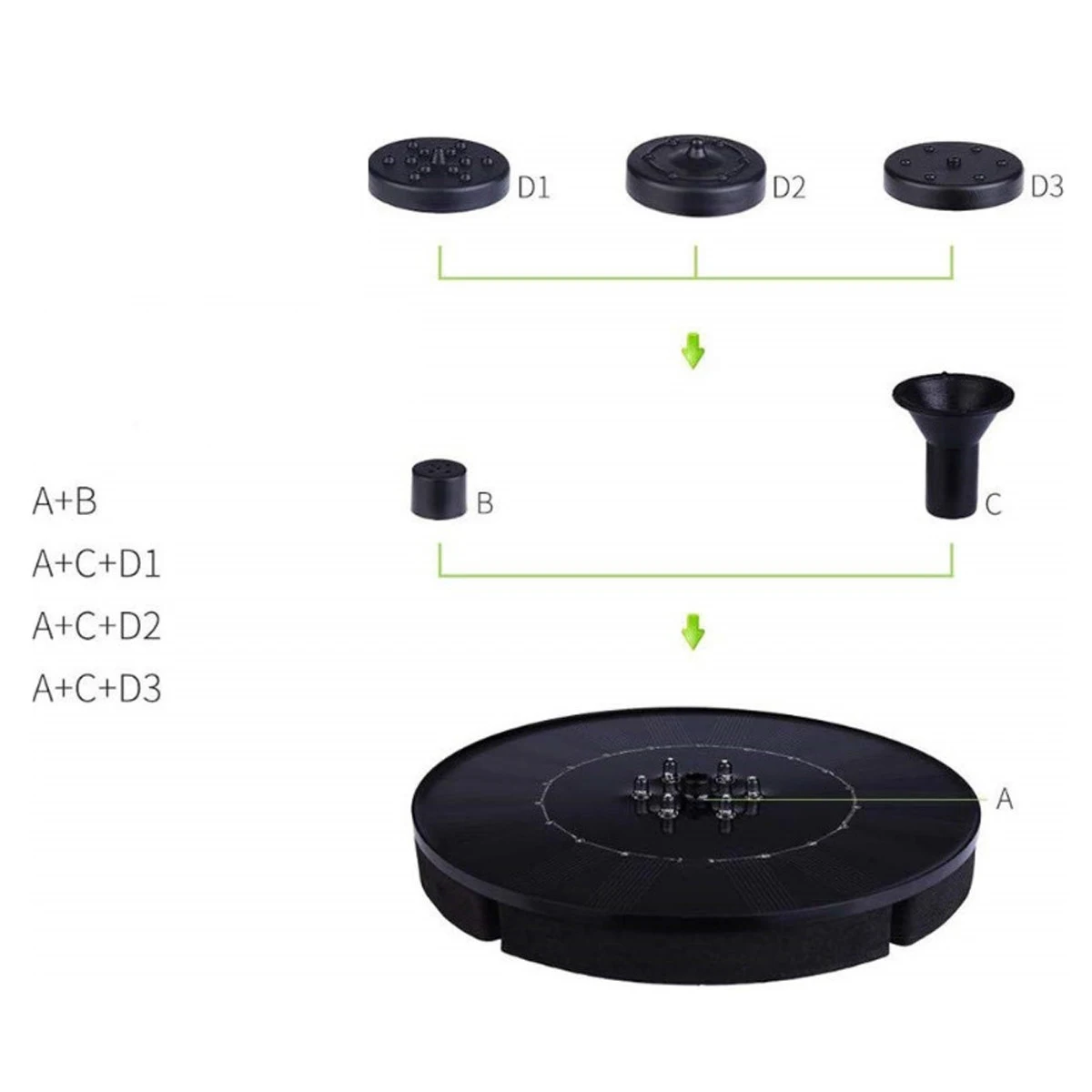 

Led Solar Water Fountain Floating Solar Fountain with LED Light Outdoor Landscape Garden Decor Floating Pool Fountain Solar Pump