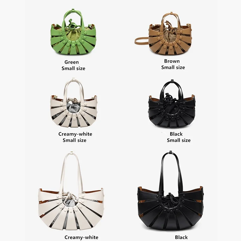 

Bag Women 2021 Designer Fashion Shoulder Bag Women Hollow Portable Basket Female Handbag Messenger Bag Composite Bag Ladies Bag
