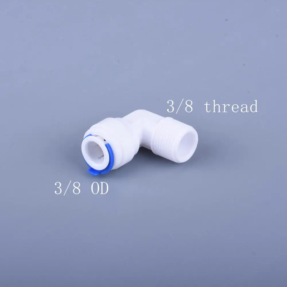 

L Тип штуцер шланга Трубы RO фильтр системы фитинги крепление для воды резьбовой быстрый соединитель сантехника домашнее улучшение