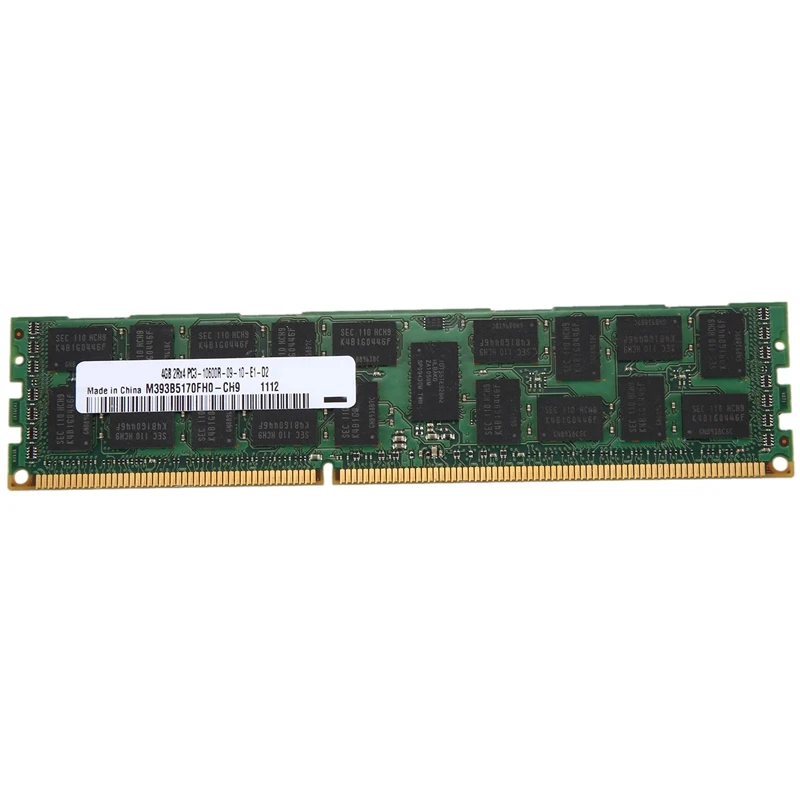 4GB DDR3 Memory RAM 2Rx4 PC3-10600R 133Hz 1.5V REG ECC 240-Pin Server RAM for Samsung M393B5170FH0-CH9