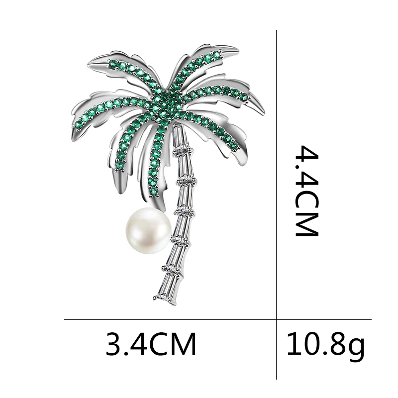 Женская эмалированная брошь в горшке для воротника обуви губ кокосового дерева