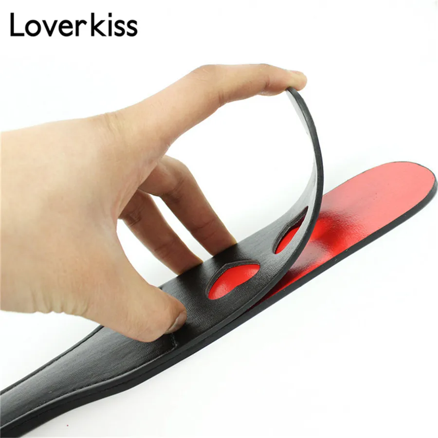 Loverkiss 30 см искусственная кожа БДСМ шлепка блестящее весло двухслойные флиртовые