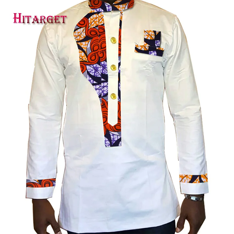 Мужская рубашка 2020 Новая африканская мужская одежда с длинным рукавом Дашики для