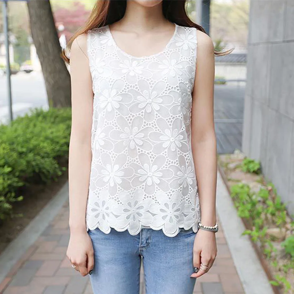 Модные женские повседневные топы без рукавов летние майки с круглым вырезом