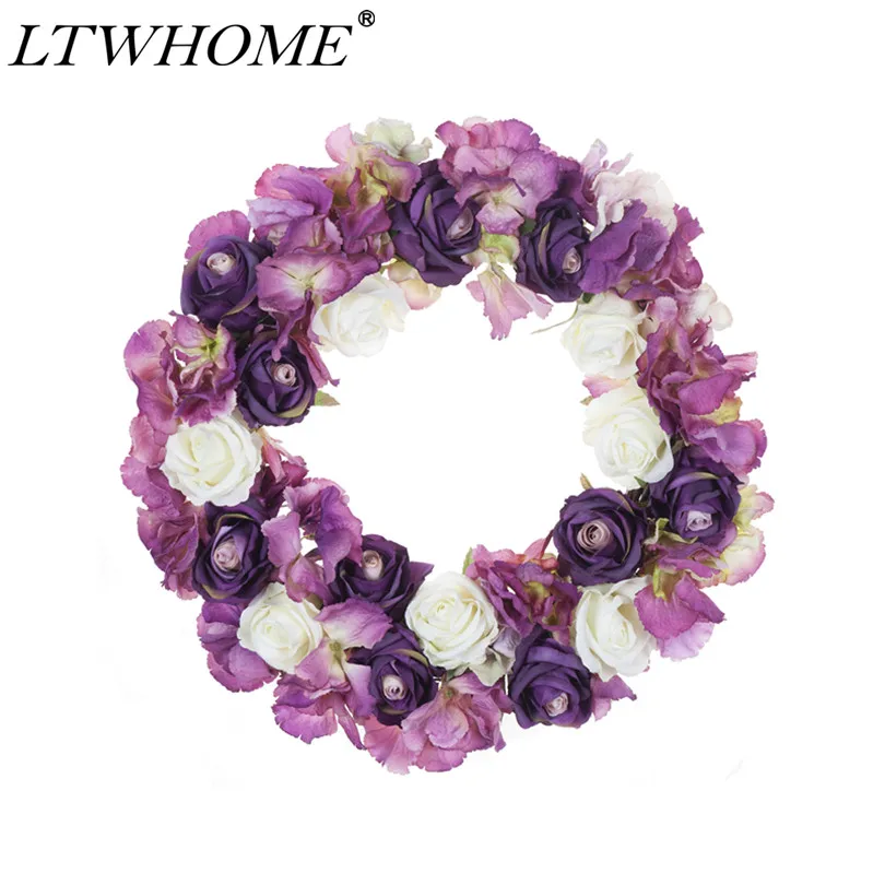 LTWHOME 15 дюймовый Фотофон с розами орхидеи для входной двери стены каминная стена