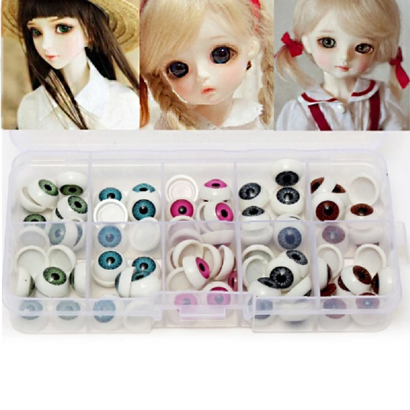 

100Pcs Plastic Safety Doll Eyes For Animal Toy Puppet Making DIY Craft Accessories