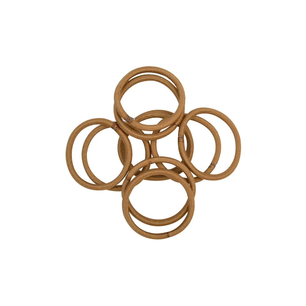 100 шт./лот детская однотонная эластичная веревка для волос сделай сам детские