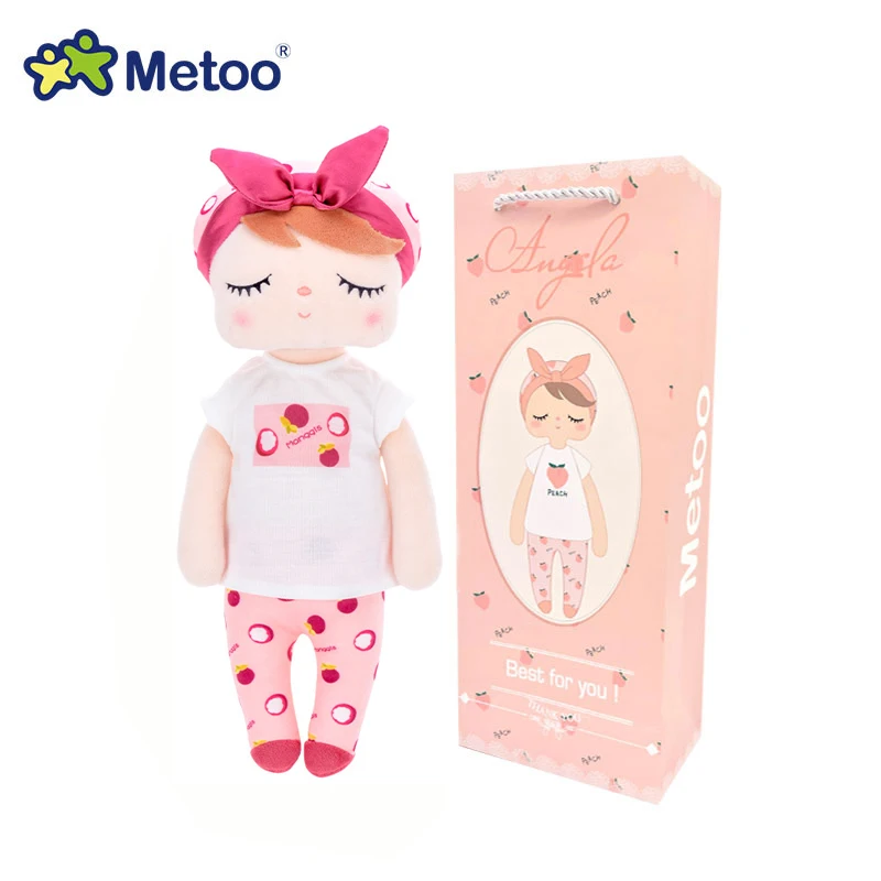 918-1box В коробке Metoo Кукла Kawaii плюшевая мягкая плюшевая животные детские игрушки для девочек и мальчиков на день рождения Рождество Кролик Анжела - Цвет: 918-1box