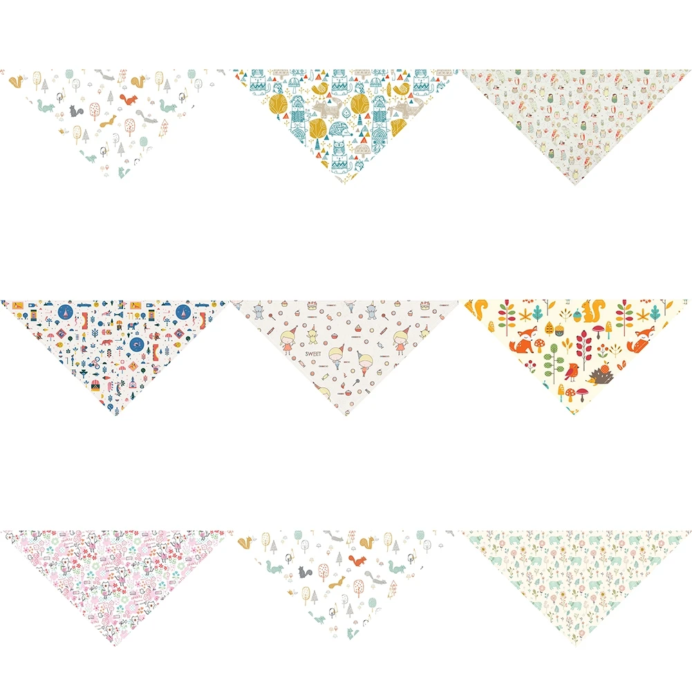 

NEW 2021 Pet Scarf Cat Dog Saliva Towel Adjustable Collar Neckerchief Cute animal Printed Bib Bandana Accessories