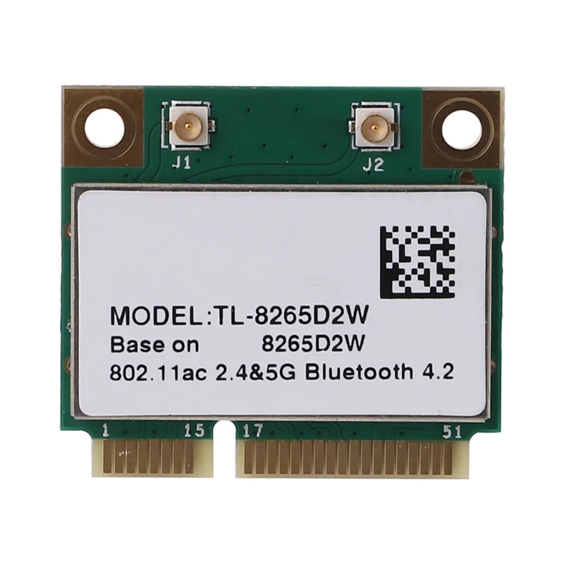 

2021 New Dual Band Wireless-AC 8265 8265HMW 8265D2W 2.4G/5Ghz 802.11ac 867Mbps Bluetooth 4.0 Mini PCI-E Card