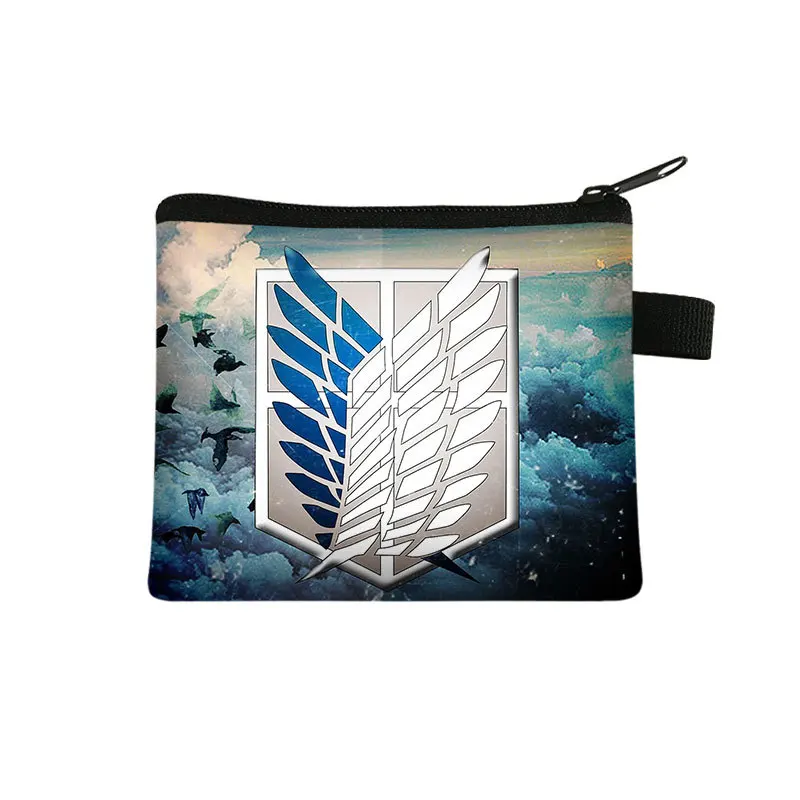 

Anime Attack on Titan Cosplay coin wallet square coin bag key holding bag