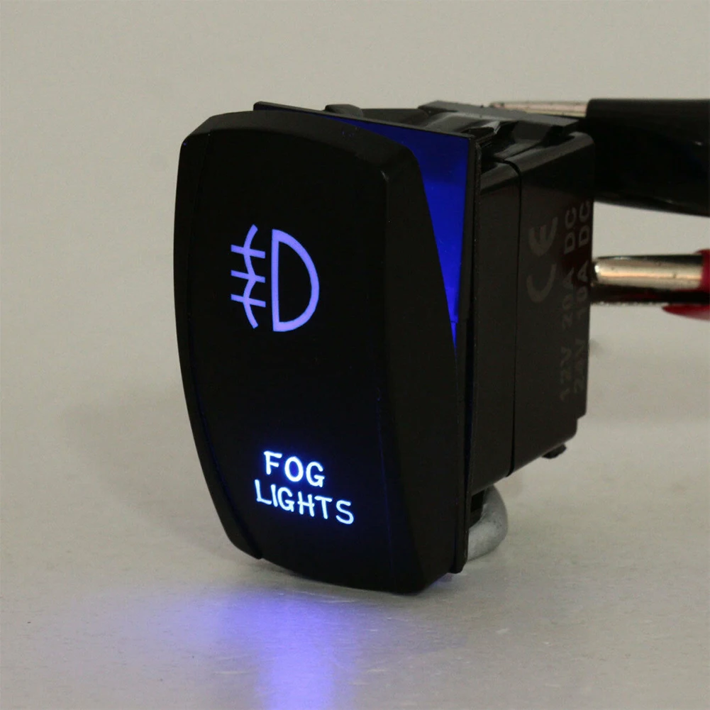 Универсальный Синий светодиодный автомобильный противотуманный светильник