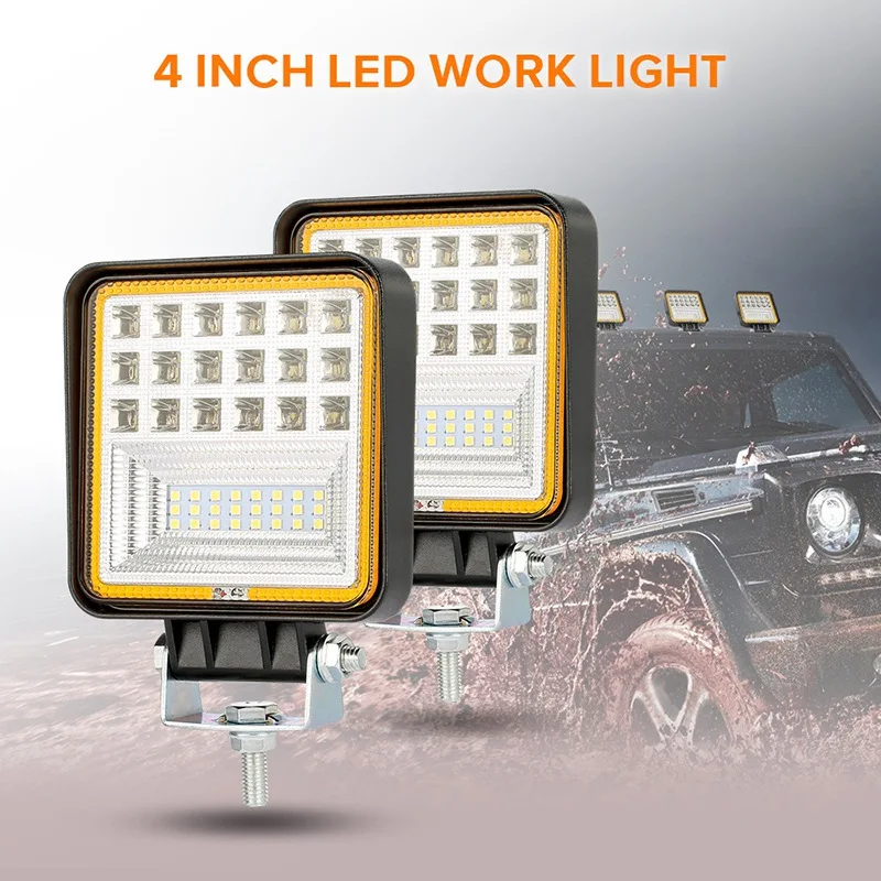 

Car LED Work Light Auxiliary Worklight Fog Light Offroad Headlight For SUV Tractor Truck ATV