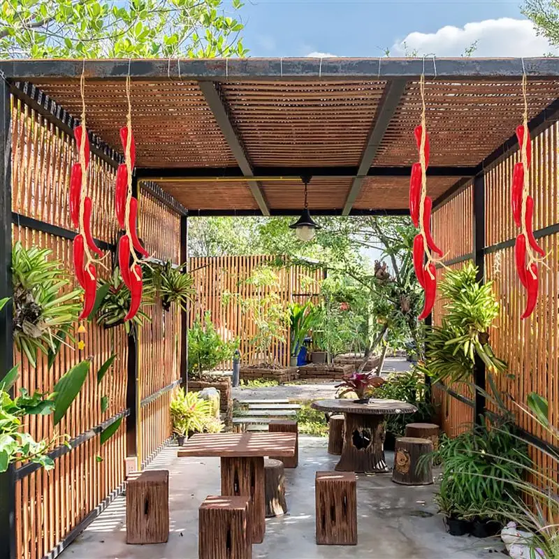 

2 Pcs Artificial Pepper Hanging Decor Simulated Crops Hanging Ornaments