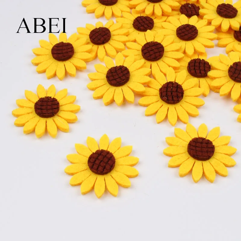 

Декоративные наклейки ABEI Patch цветы из фетра 25 шт