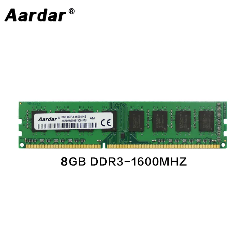Aardar Ram DDR3 2 ГБ 4 8 1600 МГц ОЗУ 1333 для настольного компьютера | Компьютеры и офис