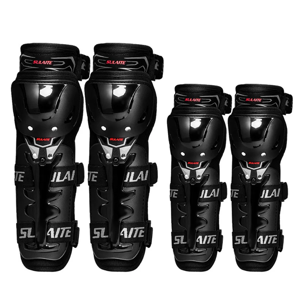 

SULAITE 4pcs Motorcycle Armor Kneepads Racing Genuine Knee Protector ATV Motocross Leg Protection Moto Protection Knee pads
