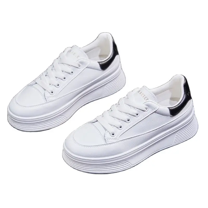 

Thick-Soled White Shoes Women'S Spring And Autumn 2021 New Shoes All-Match Sneakers Summer Thin Casual High-Rise Women'S Shoes