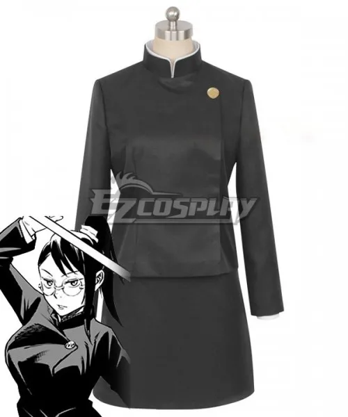 

Jujutsu Kaisen Sorcery Fight Maki Zenin Shoko Ieiri Girls Black Skirt Suit Uniform Set Party Outfit Cosplay Costume E001