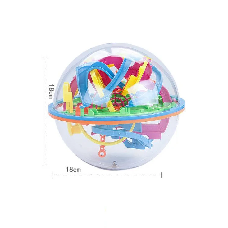 3D puzzle maze ball balance game intelligence toy 3D three-dimensional beads education children's educational toys gift,6 sizes