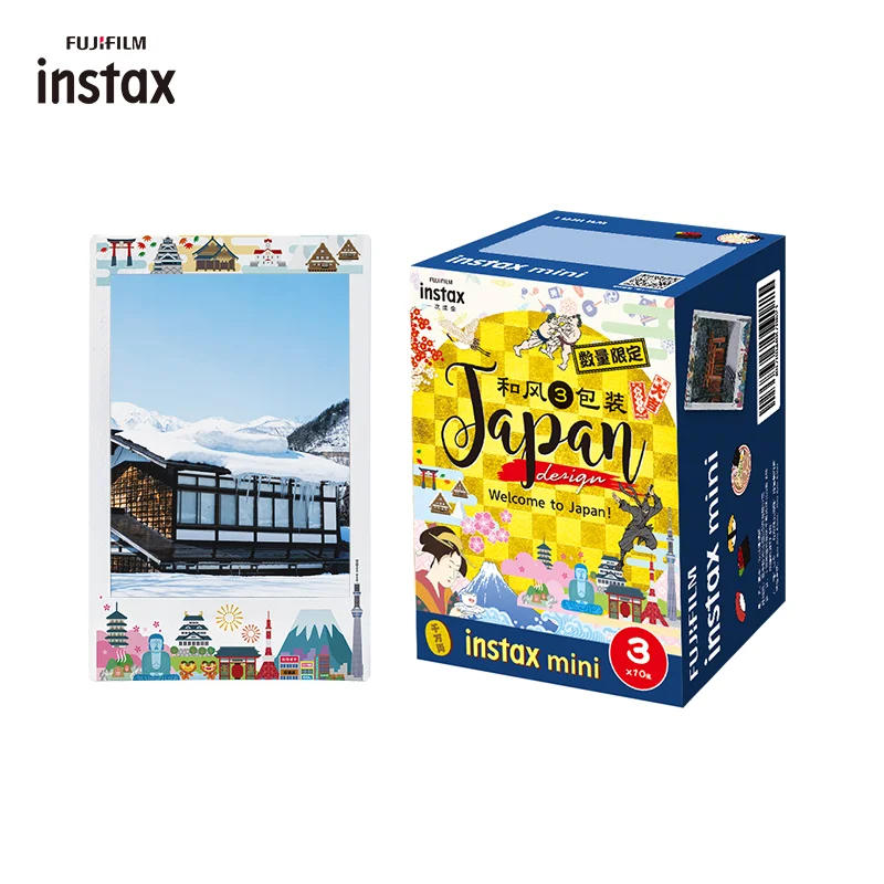 Пленка Fujifilm Instax Mini японский дизайн 30 листов/упаковка фотобумага для камеры Fuji