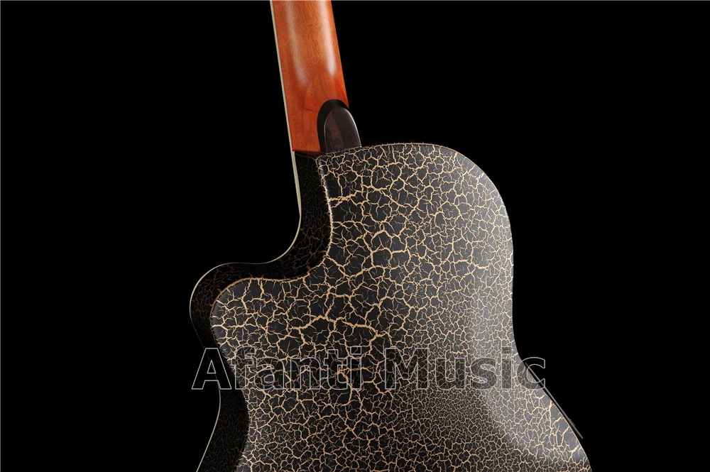 Хит! Акустическая гитара Afanti Music Super Roundback/из углеродного волокна с 4 секциями EQ