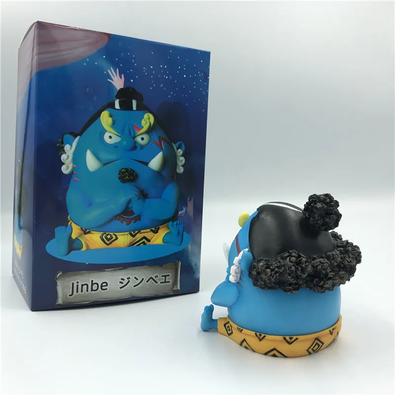 Милый аниме Jinbe фиксирующий кулак жиросжигатель сидящий Ver. Экшн фигурки из ПВХ