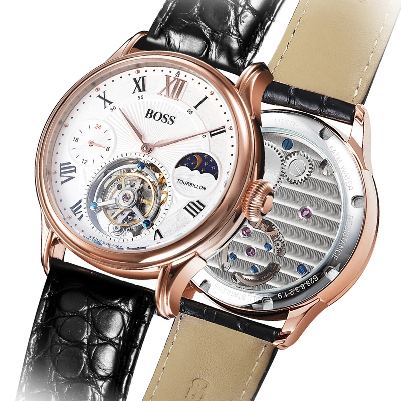 BOSS Германия часы для мужчин люксовый бренд Ограниченная серия автоматический