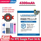 LOSONCOER 4300 мАч, G020A-B Батарея для HTC Google pixel 3A XL 3 A GO2OE-B Мобильный телефон батареи + Бесплатные инструменты + Стикеры