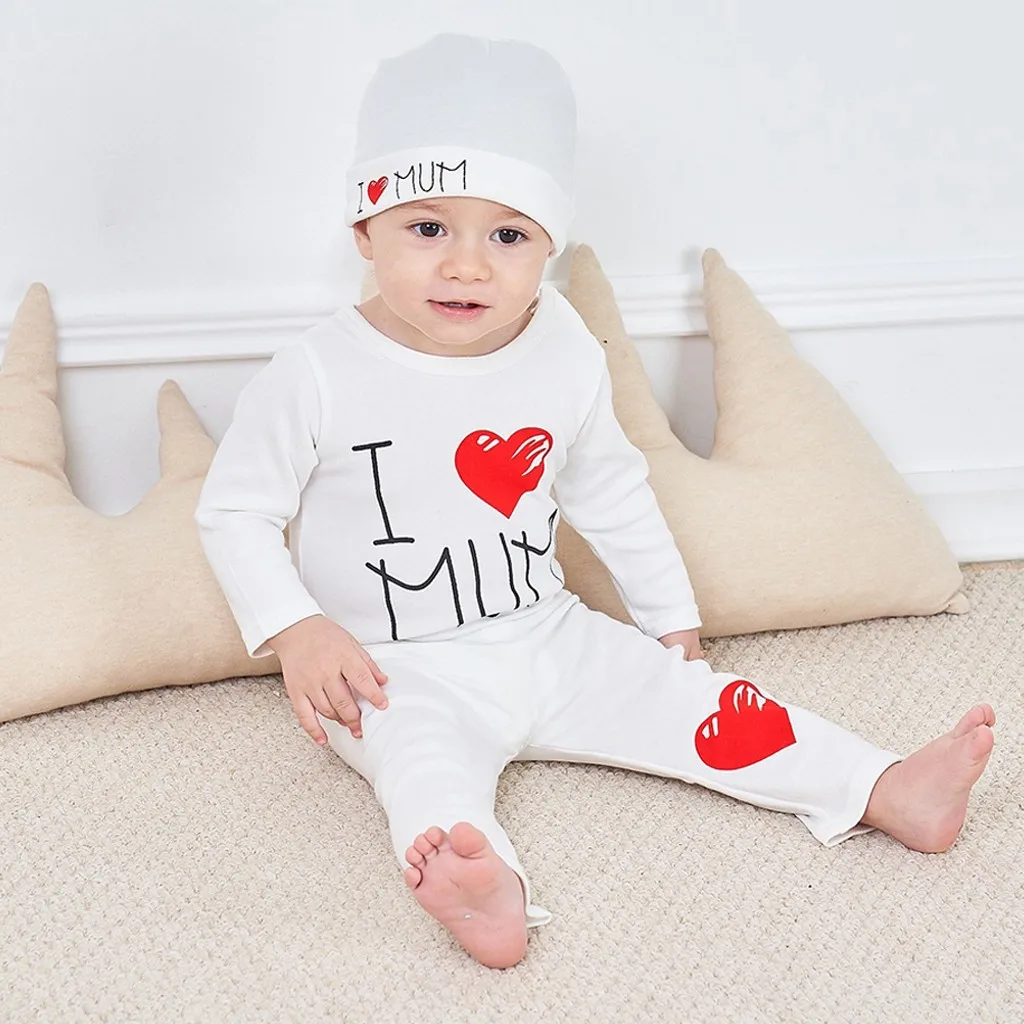 Детский комбинезон из 3 предметов одежда для маленьких мальчиков и девочек