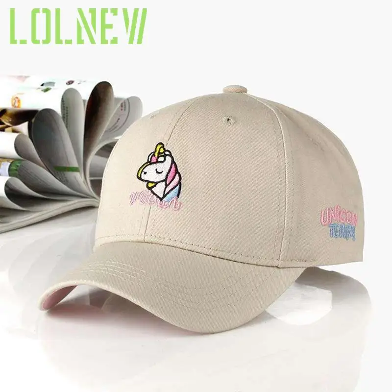 

Adjustable Hats Summer Hat Snapbacks Adult Cap Fashion Cotton Cartoon Unicorn Embroidery Baseball Caps For Teen Boy Girl Casual