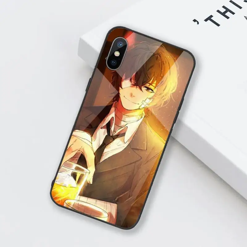 

bungou stray dogs Hard Phone Case Tempered glass For iphone 6 6S 7 8 plus X XS XR 11 12 mini PRO MAX