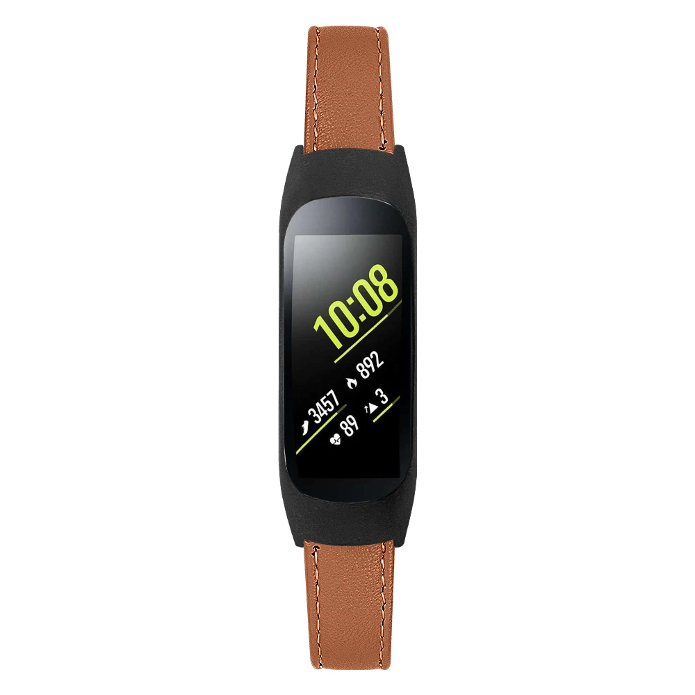 Подлинный классический кожаный ремешок для samsung galaxy fit-e SM-R375 ремешок с чехлом с пряжкой Шестерня классические ремешки бизнес-часы