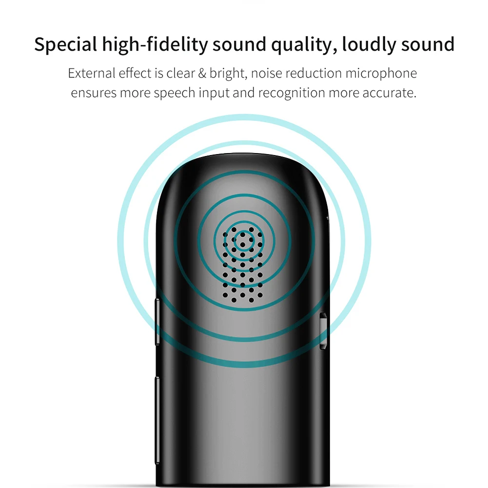 Портативный беспроводной умный мини переводчик голоса G5 перезаряжаемый 40