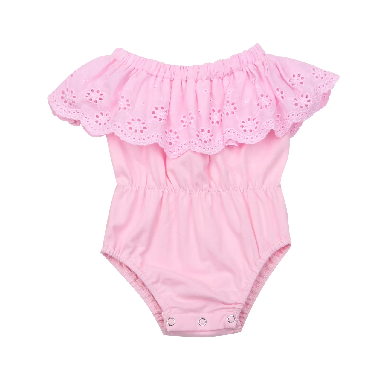 Новинка 2020 года Модный комбинезон с открытыми плечами для новорожденных девочек