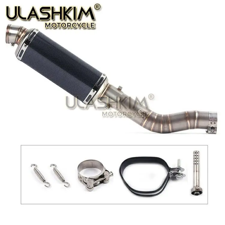 Мотоцикл Полная система глушитель выхлопной трубы среднего звена скольжения для
