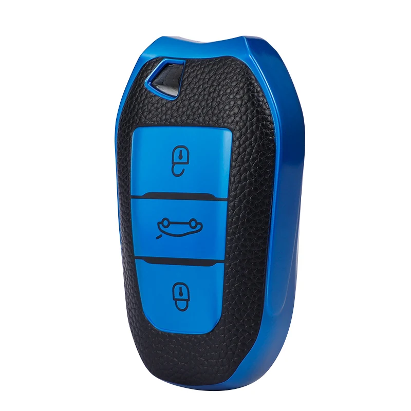 

3 Buttons Tpu Flip Car Key Case Full Shield Cover For Citroen Cactus C4l Peugeot 508 301 2008 3008 408 C5 C3 Auto Protection Key