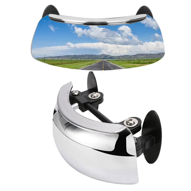 

Motorcycle Windscreen 180 Degree Blind Spot Mirror Wide Angle Rearview Mirrors Safety Auxiliary Rear View Mirror