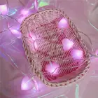 Романтическая светодиодсветильник гирлянда в форме сердца, на батарейках АА, с питанием от USB, для свадьбы, рождественской вечеринки, декор для Дня Святого Валентина