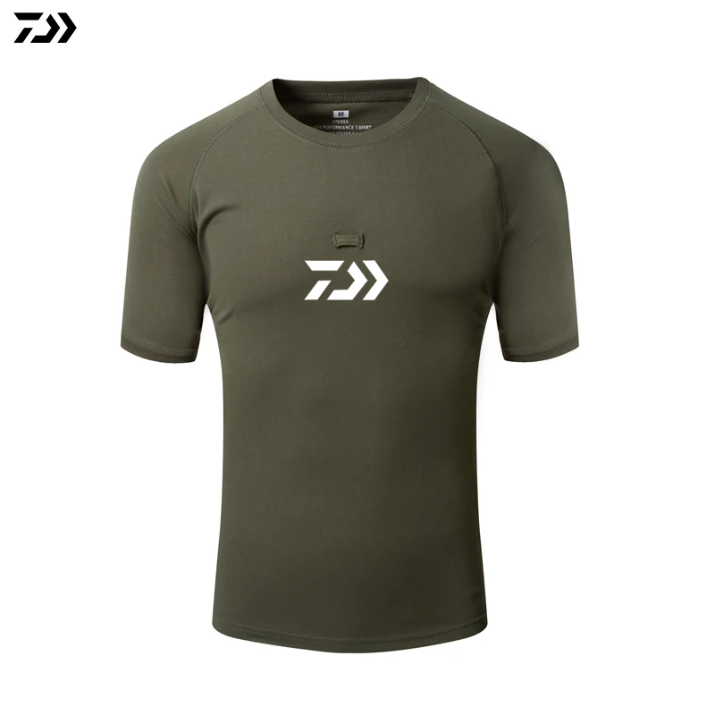 Мужская одежда футболка для рыбалки камуфляжная с коротким рукавом