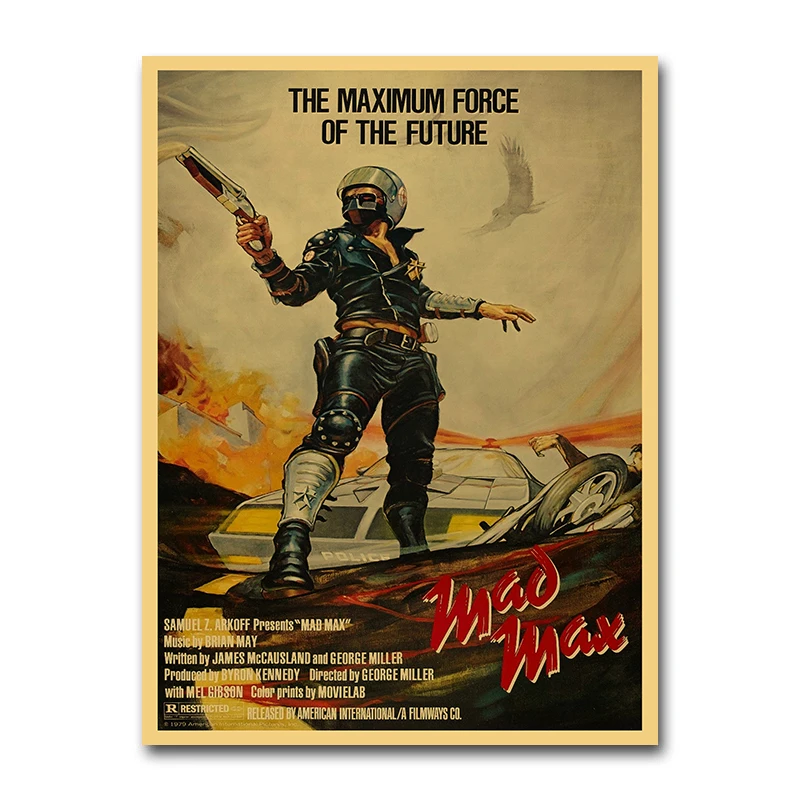 

I Want to Believe The X Files Easy Rider Mad Max Classic Movie Poster Vintage Print Retro Wall Art Picture Painting 42x30cm