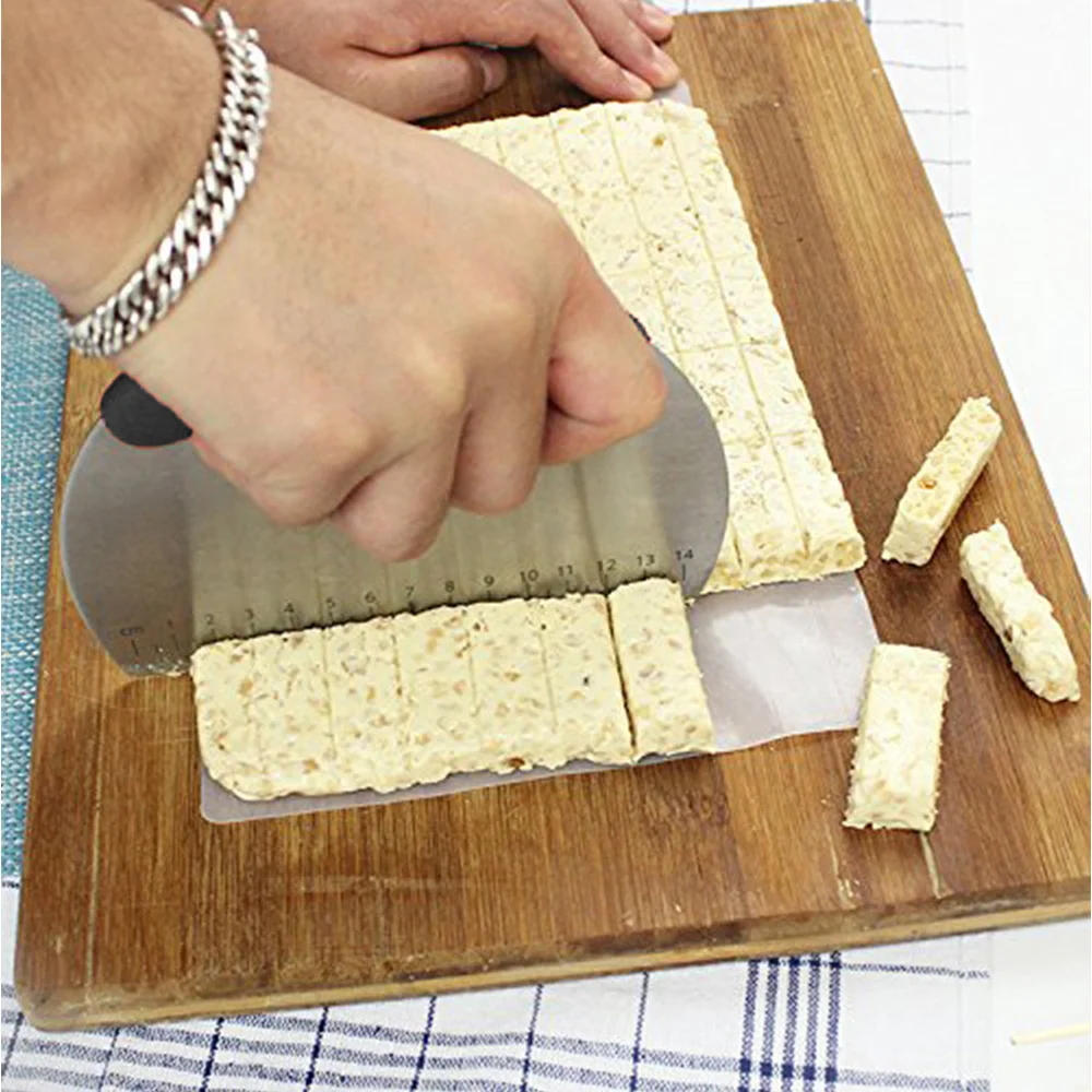 1 шт. нержавеющий резак для прокатки теста шпатель торта в рулонах скребок