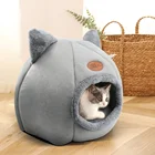 Лежанка для кошек, удобная кровать для глубокого сна, для домашних животных, аксессуары для кошек