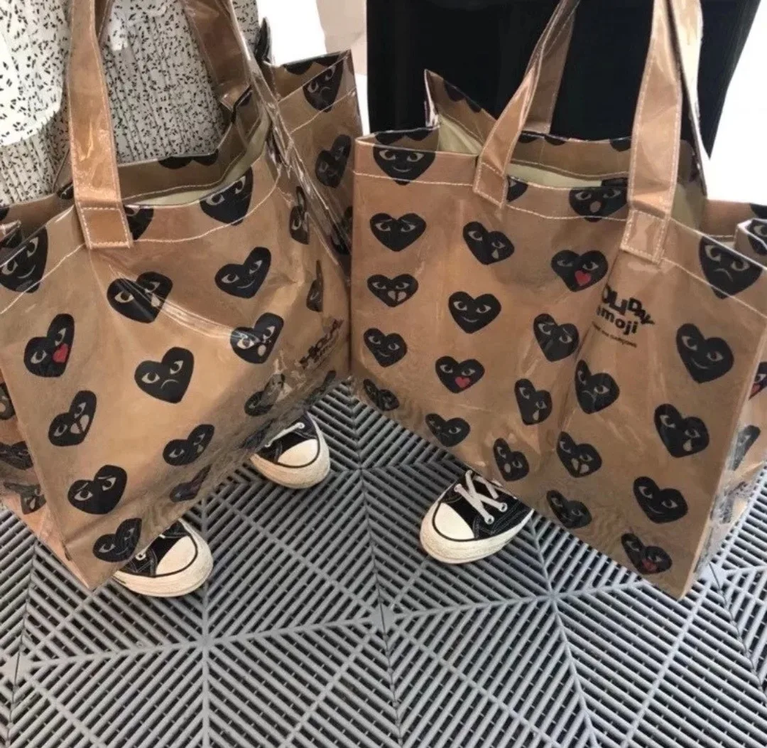 

2021 Japanese Brand Summer Women Tote Beach Handbags Waterproof Kraft Paper Shoulder Bags for Work Simple Design Shopping Bag
