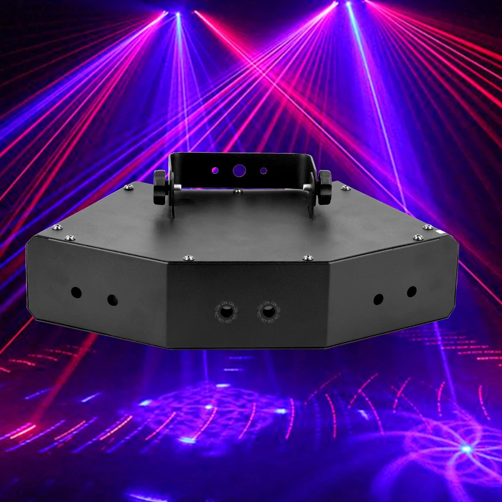 Светодиодный лазерный светильник RGB для дискотеки DMX512 полноцветный луч эффект dj