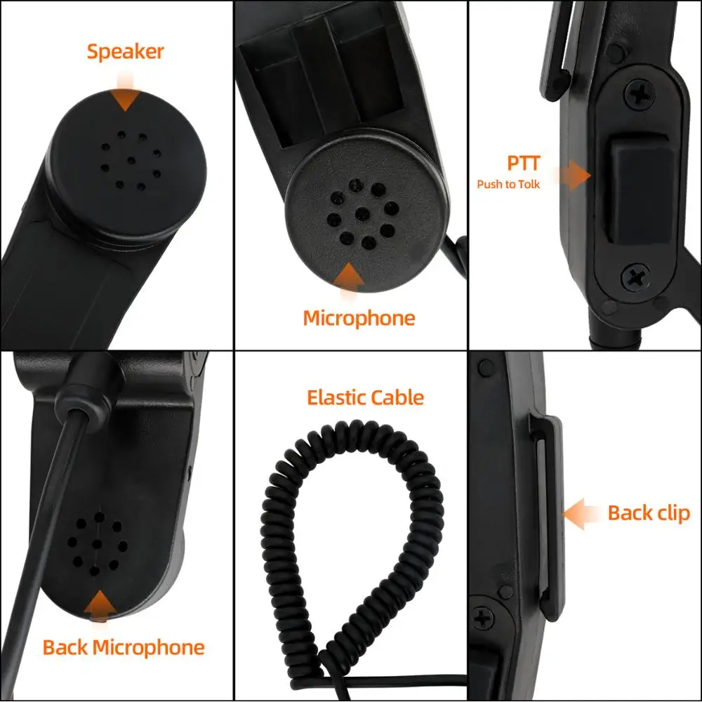 

PRC-152 Harris Dummy Radio Case,Military Talkie-Walkie Model for Baofeng Radio+H250 handheld speaker microphone 6 pin ptt