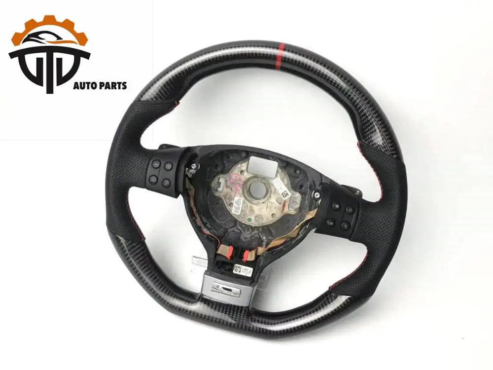 Индивидуальное рулевое колесо из углеродного волокна для VW Golf 5GTI|Рулевые колеса